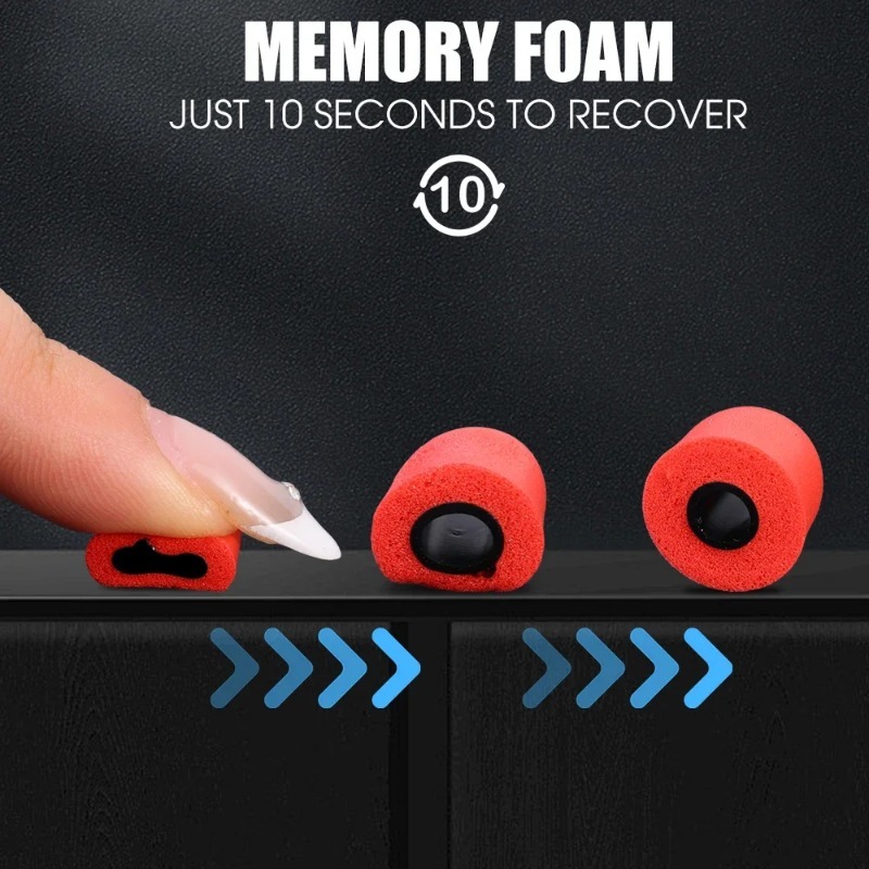 1-6Pair Soft Memory Foam Earbu - đánh giá và giá Earphone Foam Tip