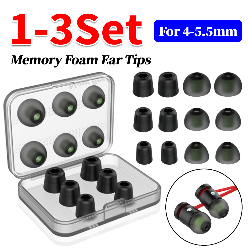 1-3Set Memory Foam Ear Tips  w - đánh giá và giá Earphone Foam Tip