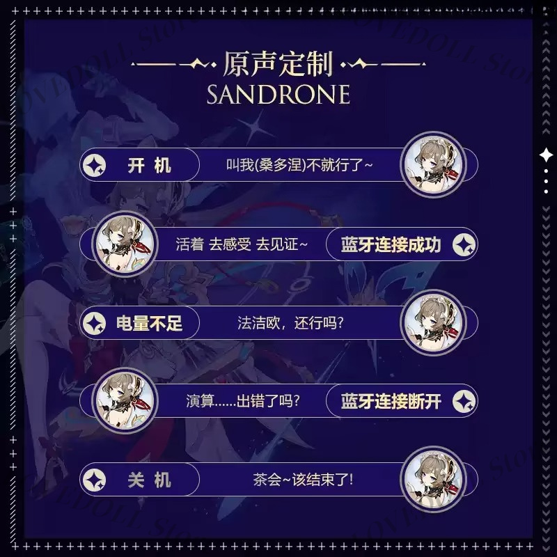 Anime Genshin Impact Sandrone  - đánh giá và giá Noise Cancelling Headphone